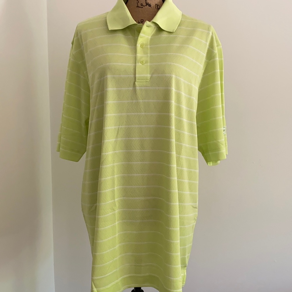 NEW Cutter & Buck CB DRY-TEC Polo Short Sleeve White Pink Stripes Classic Fit XL